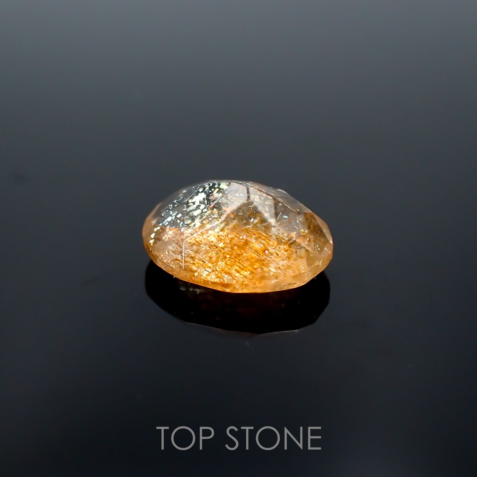 イリュージョンサンストーン インド産 1.61ct[221219253]8.9x7mm前後