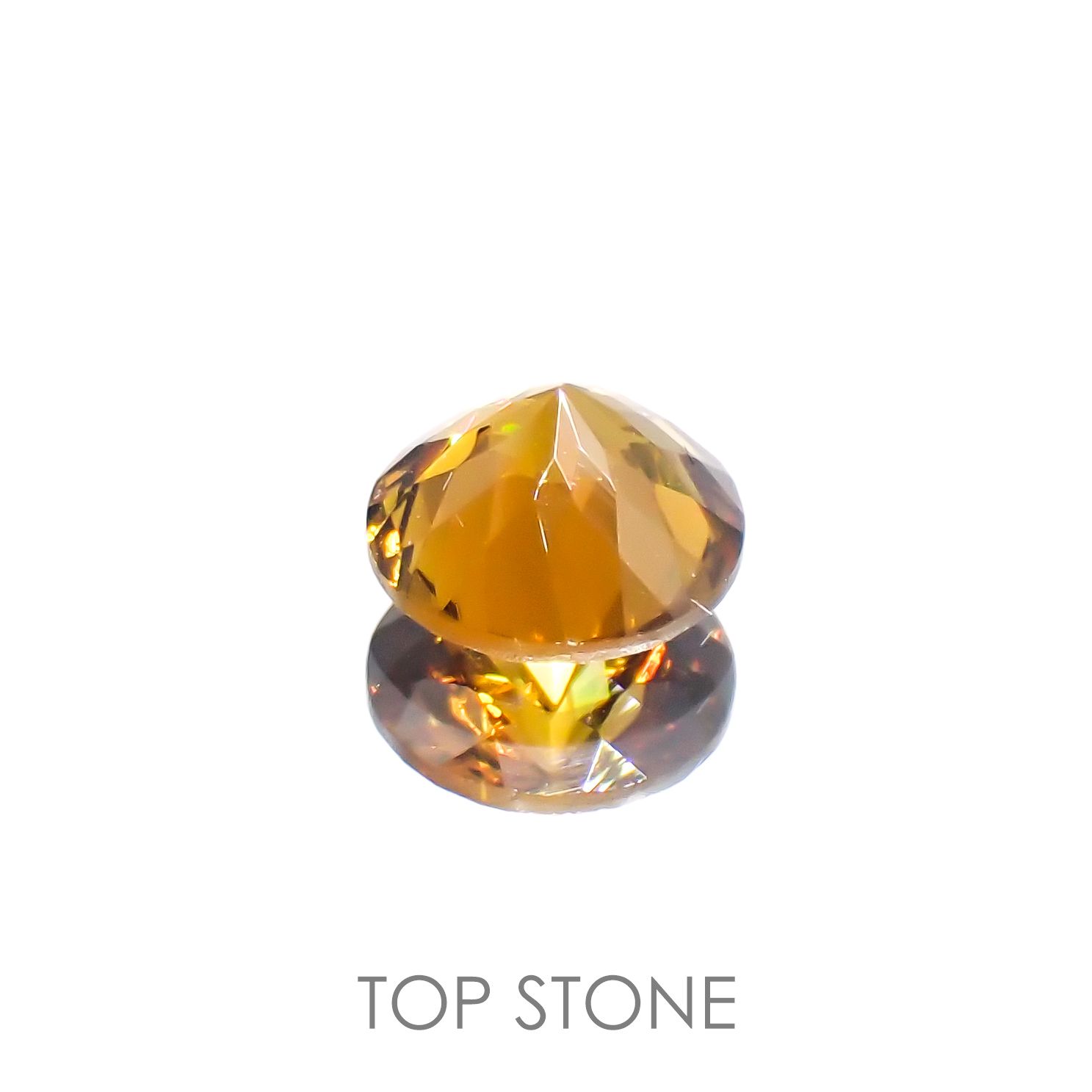 グロッシュラーアンドラダイトガーネット(宝石名グロッシュラー/アンドラダイト・ガーネット)ナミビア産 1.76ct 識別済[220114313]7.3x7.3mm前後