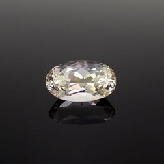 イエロースポジュミン フルオレッセンス(宝石名スポジュミン)アフガニスタン産 13.110ct ソ付[221018474]18.1x10.8mm前後
