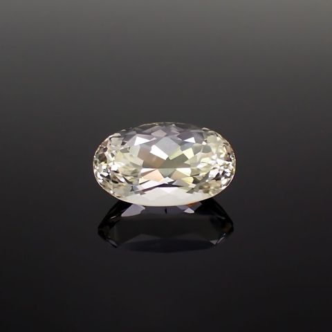 イエロースポジュミン フルオレッセンス(宝石名スポジュミン)アフガニスタン産 13.110ct ソ付[221018474]18.1x10.8mm前後