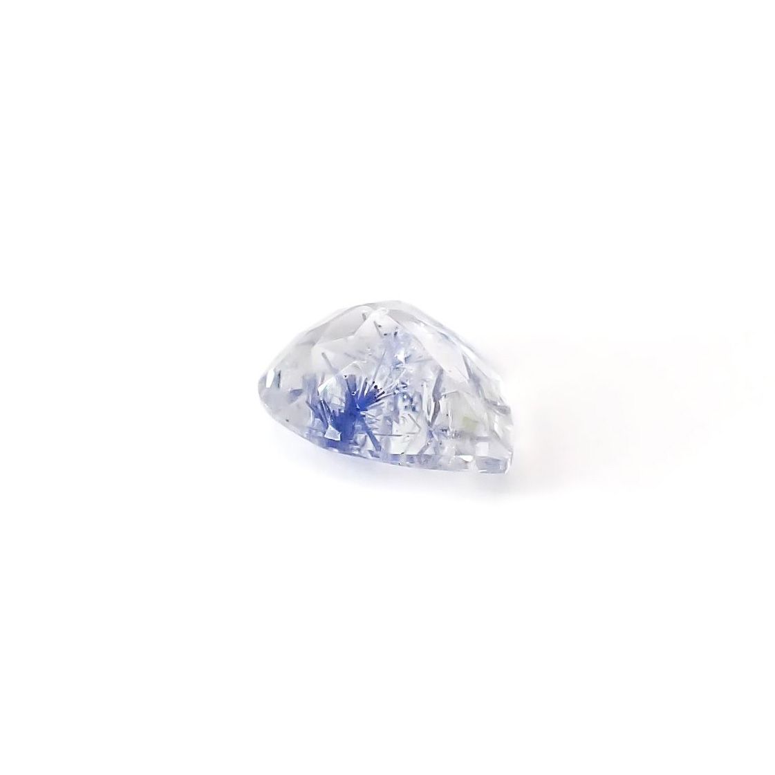 デュモルチェライトインクォーツ ブラジル産 0.76ct / 7.4x5.8mm前後 [260331856]