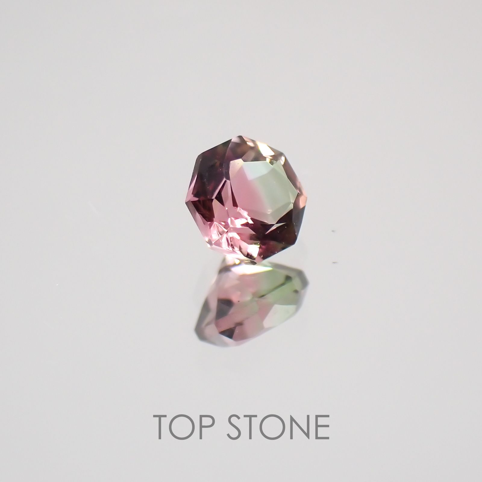 ◇オクタゴンカット◇バイカラートルマリンSA ブラジル・アフリカ産 ルース 0.15ct[21019161]3×3mm前後
