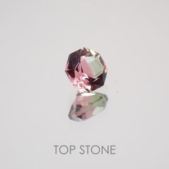 ◇オクタゴンカット◇バイカラートルマリンSA ブラジル・アフリカ産 ルース 0.15ct[21019161]3×3mm前後