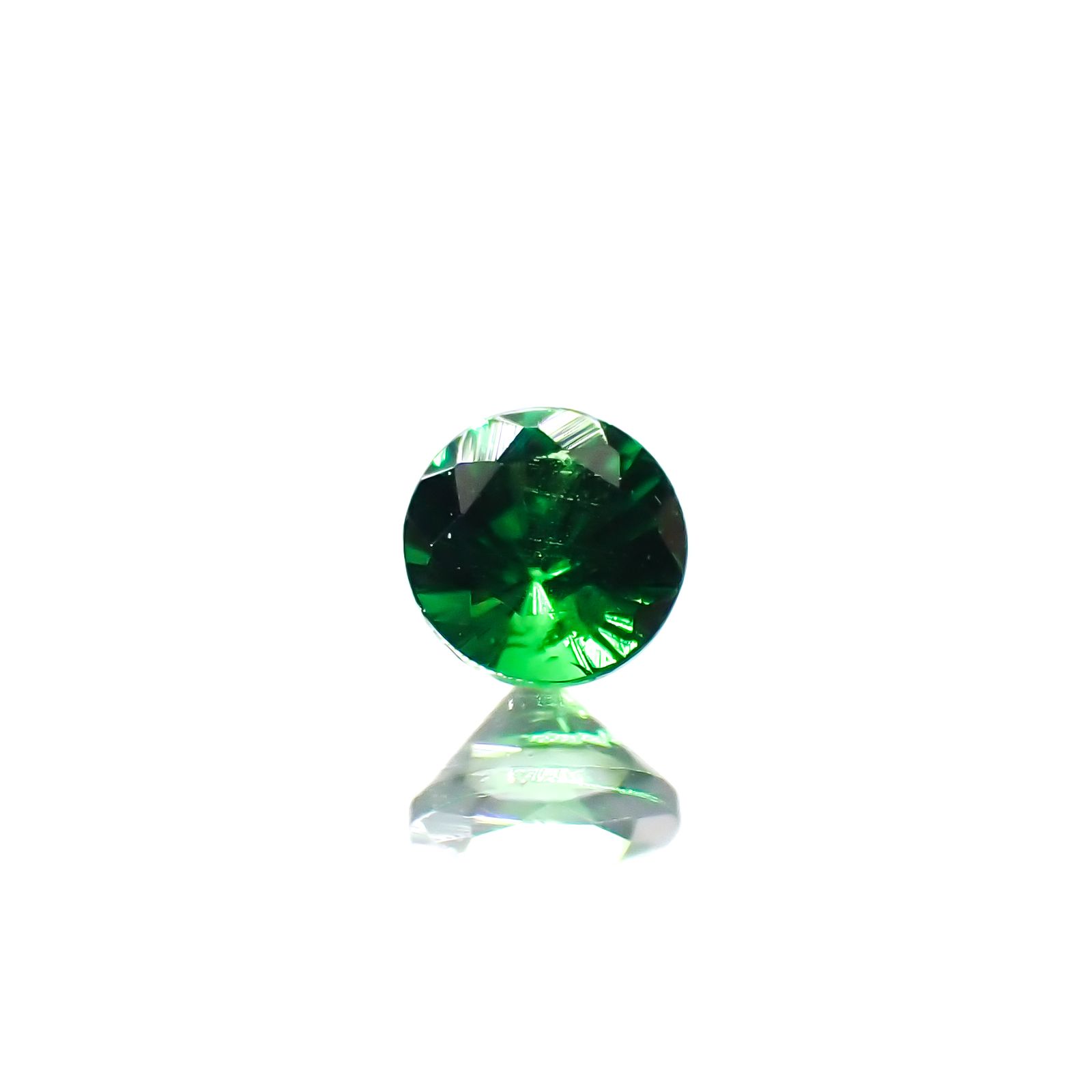 ツァボライト(宝石名グリーン グロッシュラー・ガーネット)タンザニア産 0.11ct 識別済[240226088]2.9x2.9mm前後