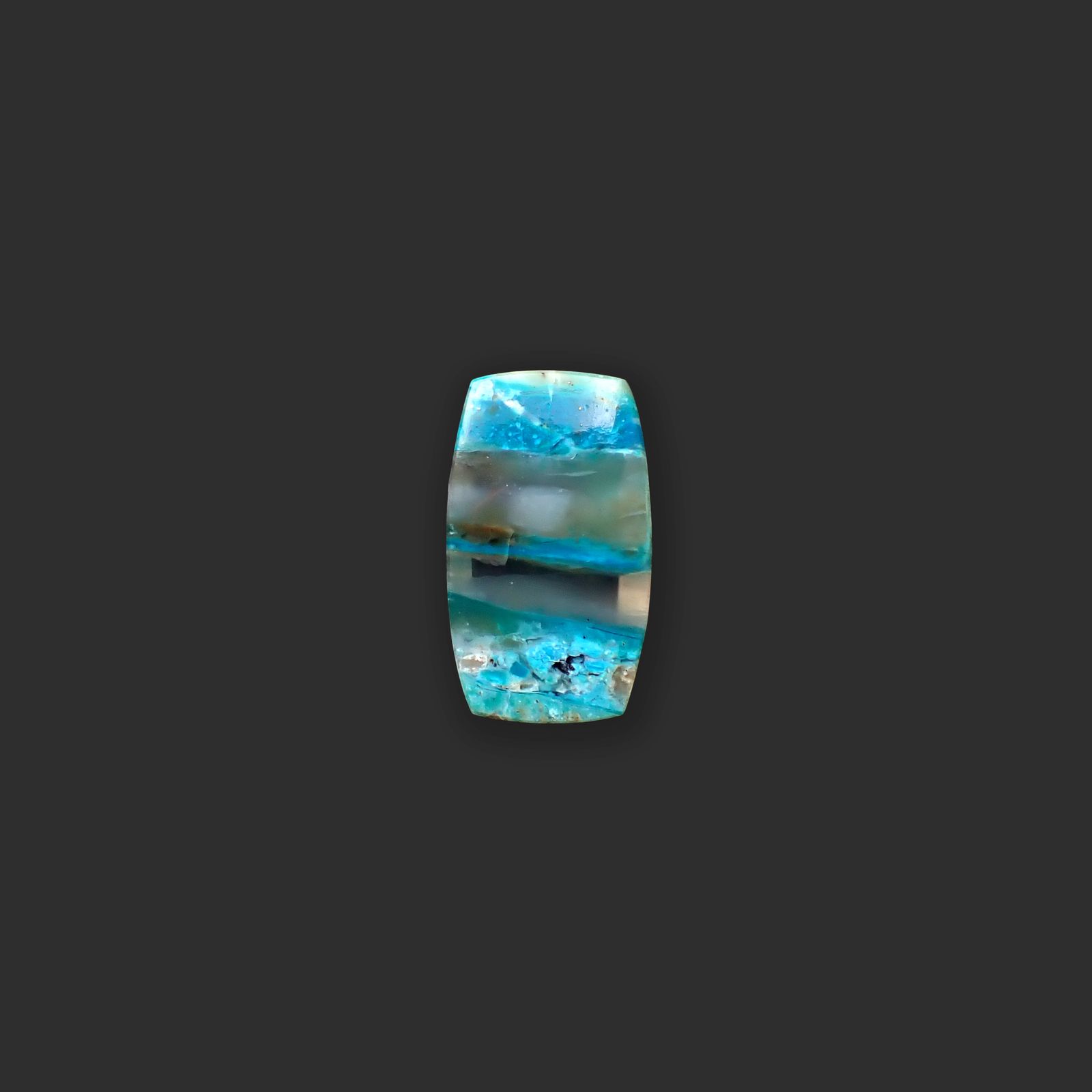ブルーオパール ペルー産 9.09ct [250730721]20.3x11.9mm前後