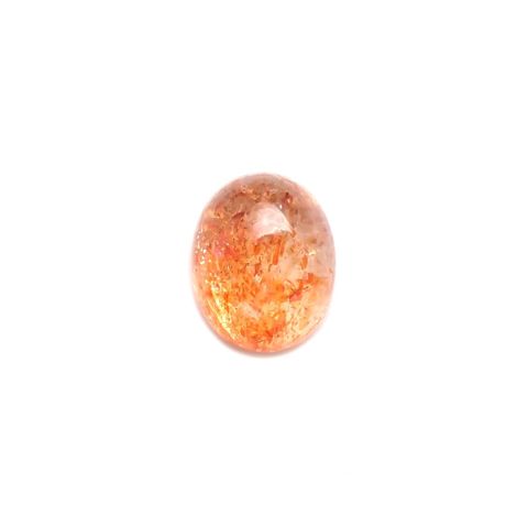 イリュージョンサンストーン(宝石名フェルドスパー) タンザニア産 識別済 3.46ct / 10.1x8.1mm前後 [211013334]