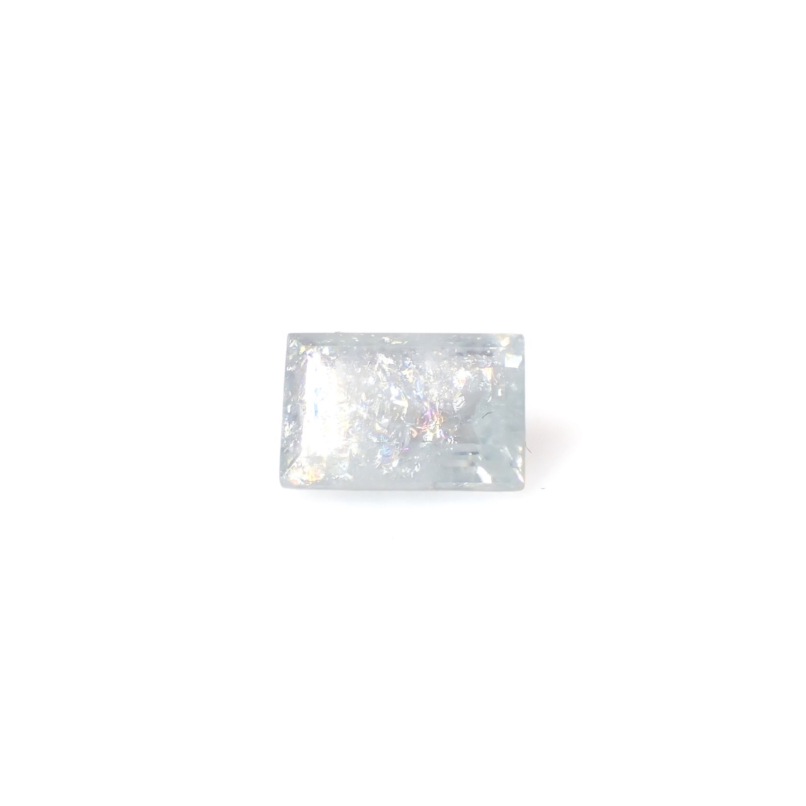 イリデッセンスアクアマリン ブラジル産 1.92ct [250730703]9.2x6.3mm前後