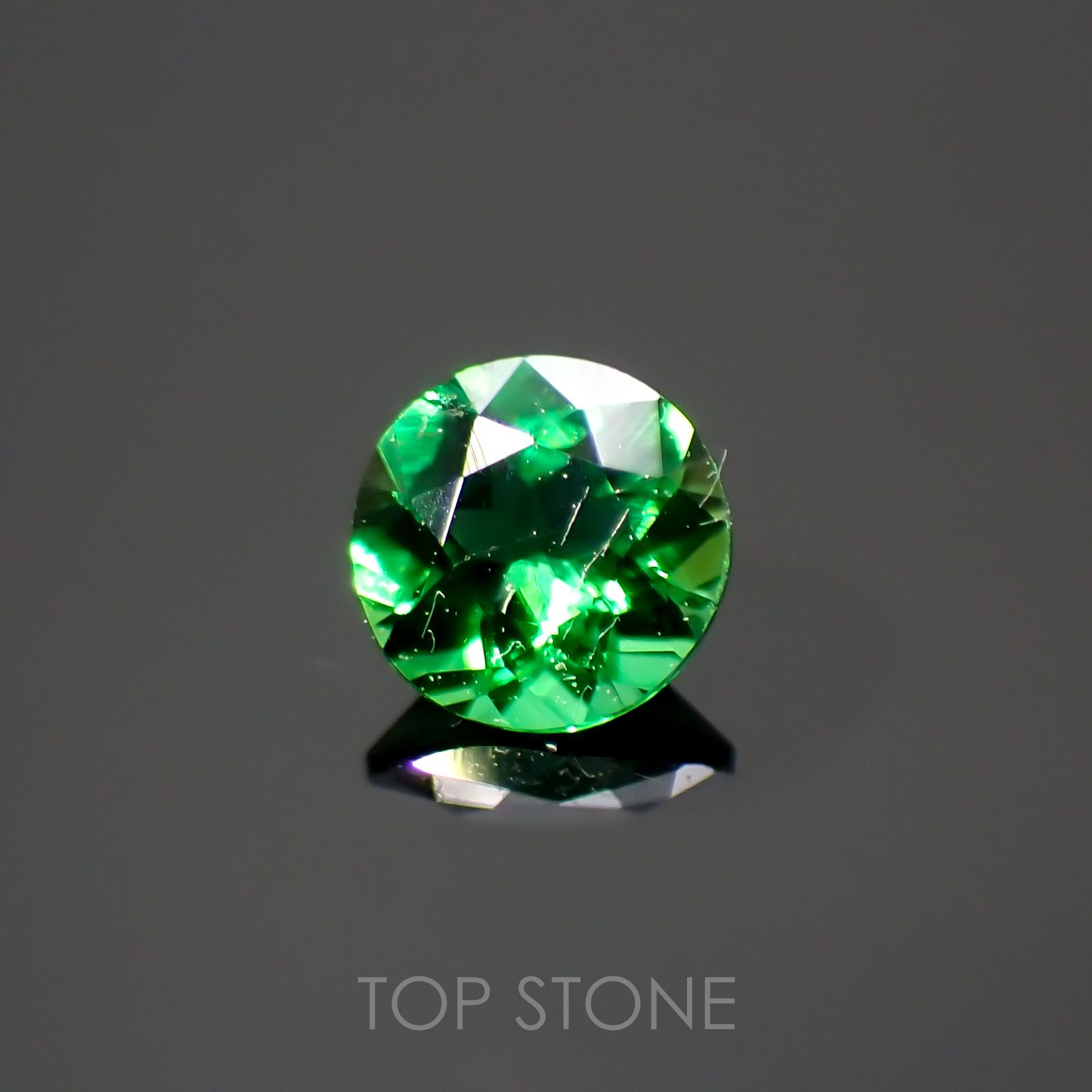 クロムトルマリン タンザニア産 0.18ct[220114167]3.6x3.6mm前後