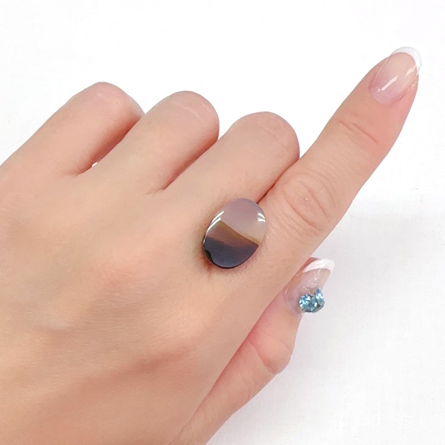 モンタナアゲート アメリカ・モンタナ州産 8.70ct[240427116]17x12.1mm前後