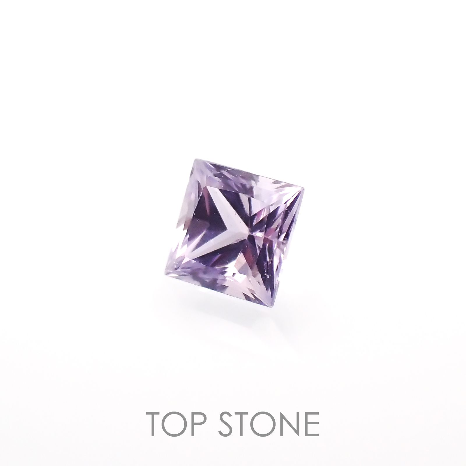 ◇プリンセスカット◇アイスラベンダーサファイア(宝石名サファイア)東アフリカ産 0.15ct 識別済[230120237]2.8x2.7mm前後