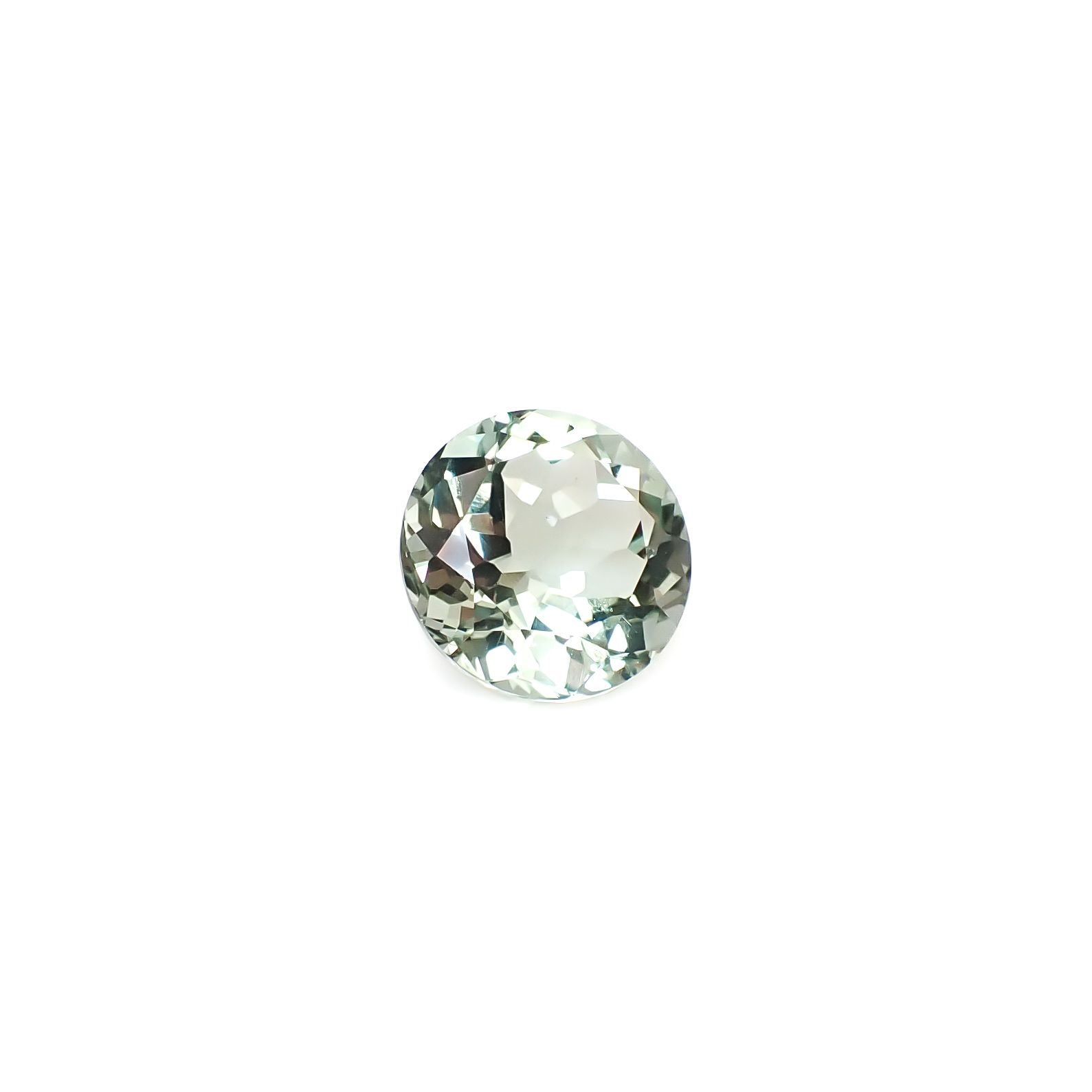 プラシオライト(グリーンアメジスト) ブラジル産 8.80ct [241229565]14x14mm前後
