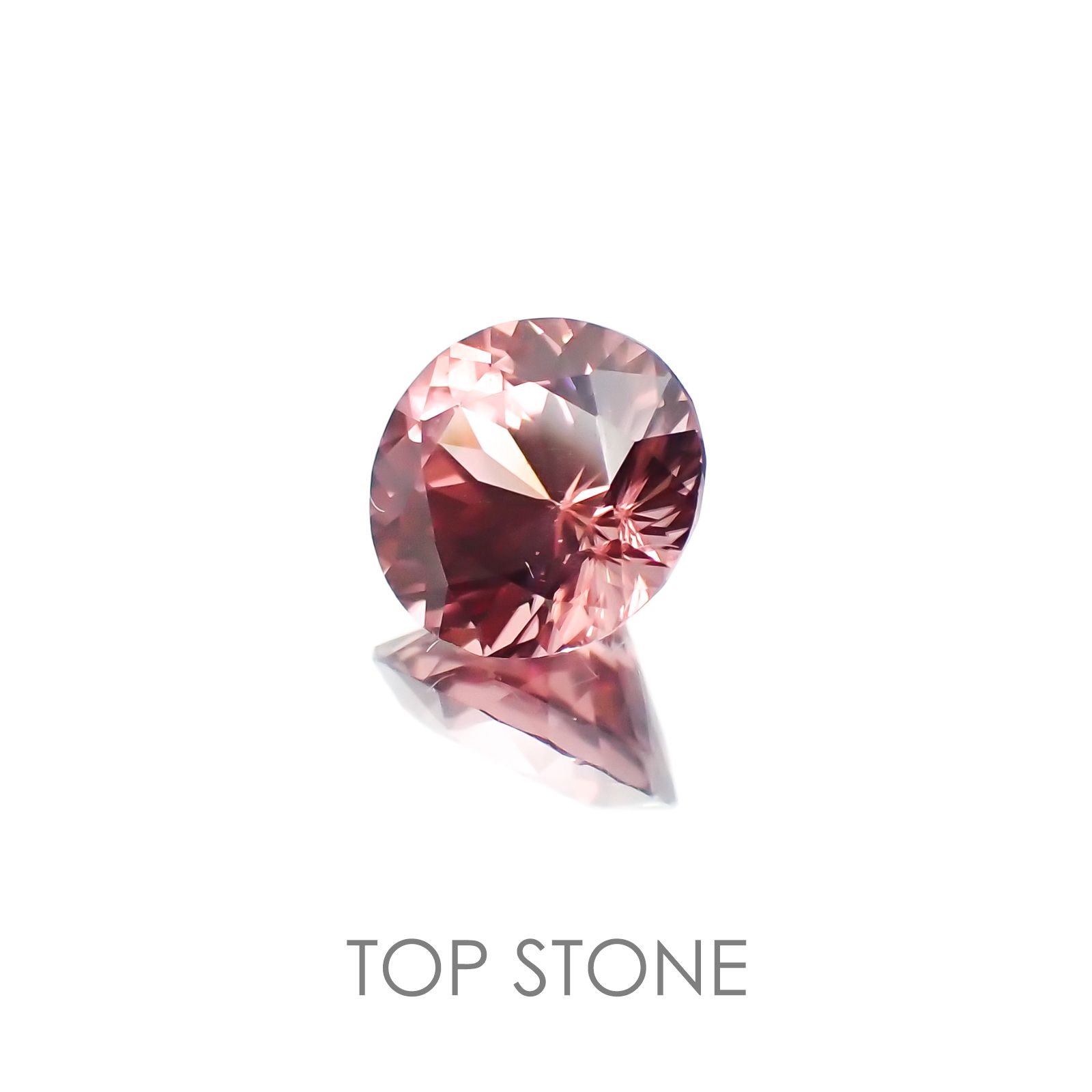 ピンクジルコン スリランカ,カンボジア産 ルース 2.08ct[21018064]7.4×7.4mm前後