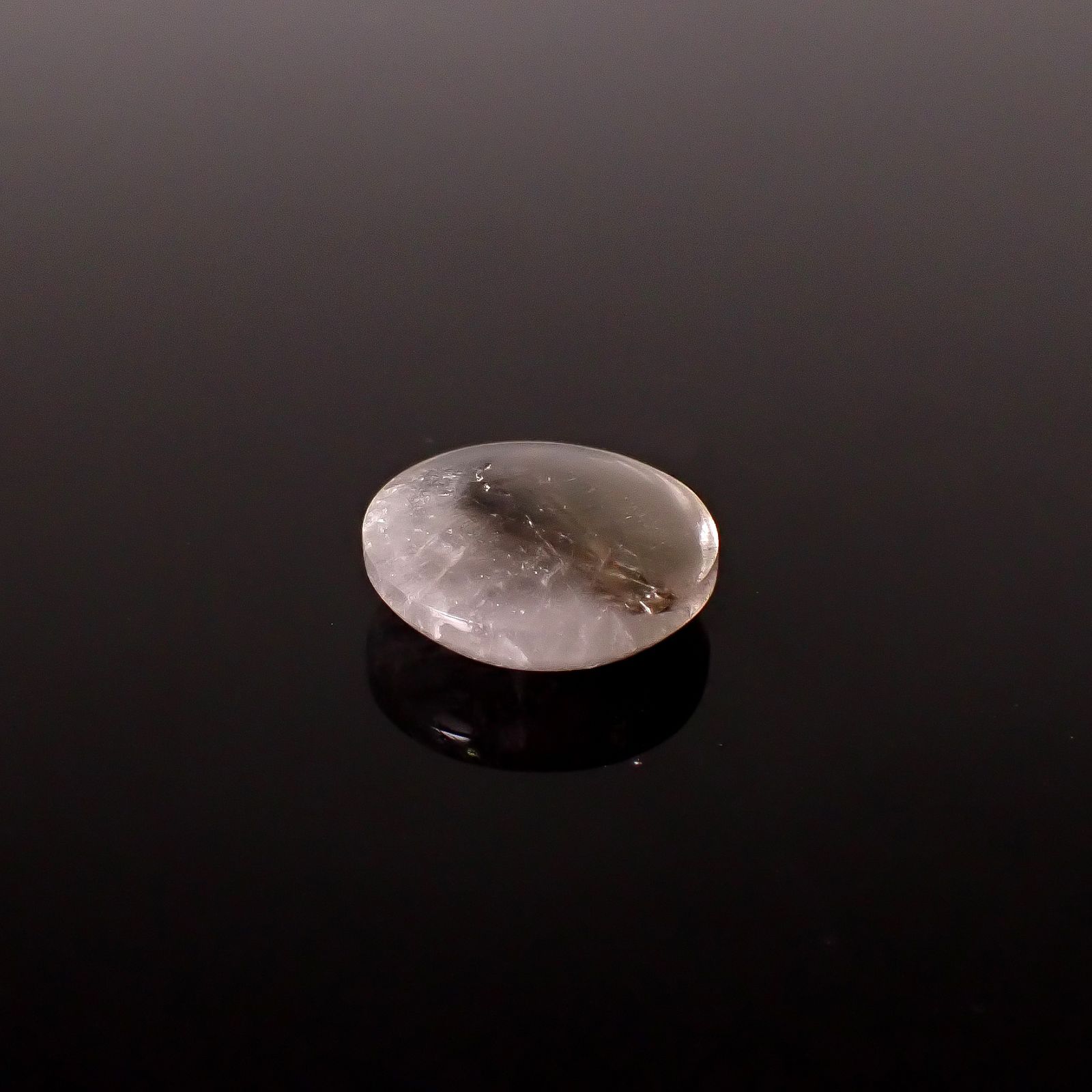 プラチナクォーツ ブラジル産 15.93ct / 18.4x18.3mm前後 [260131613]