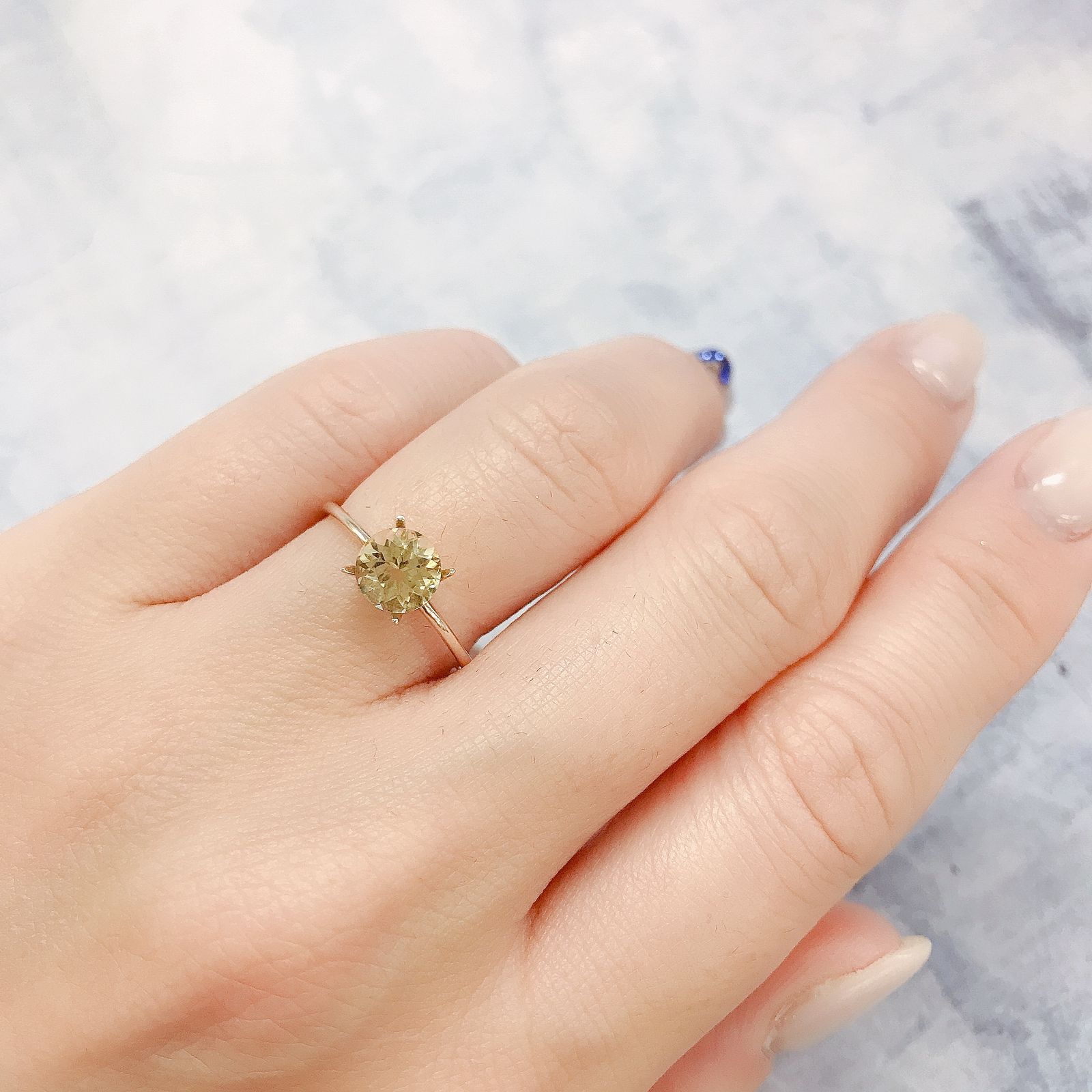 イエローベリル(宝石名イエロー・ベリル)ブラジル産 0.84ct 識別済[220515856]6.1x6.1mm前後