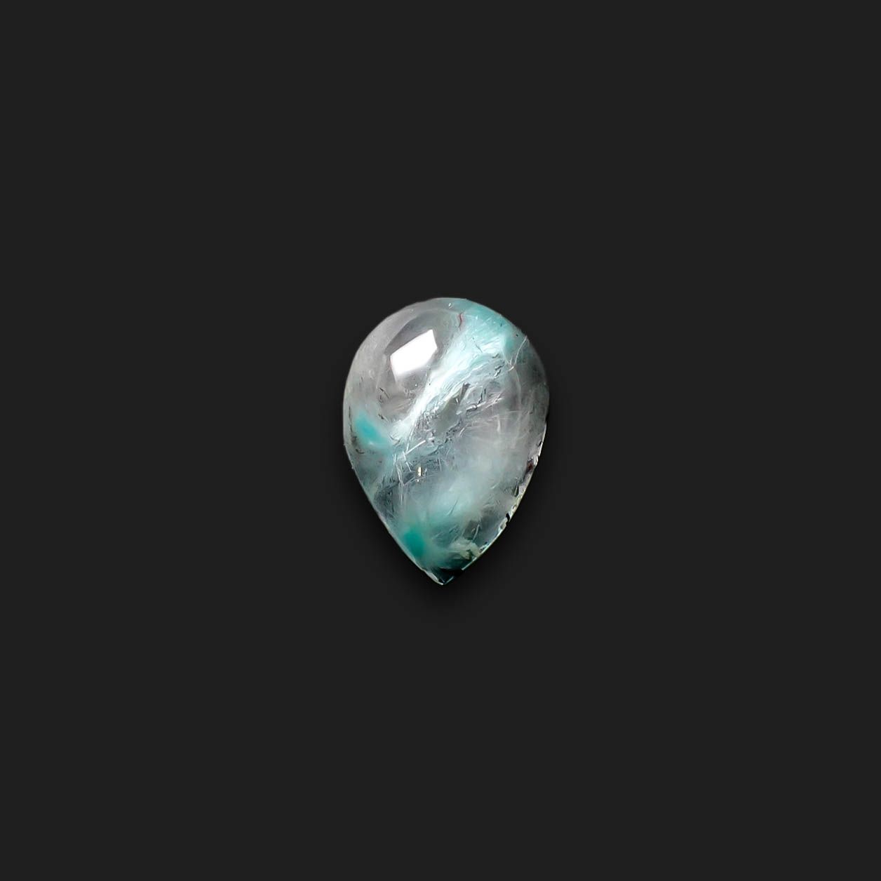アホイトインクォーツ 南アフリカ・メッシーナ鉱山産 6.13ct [241029309]14.6x10.2mm前後