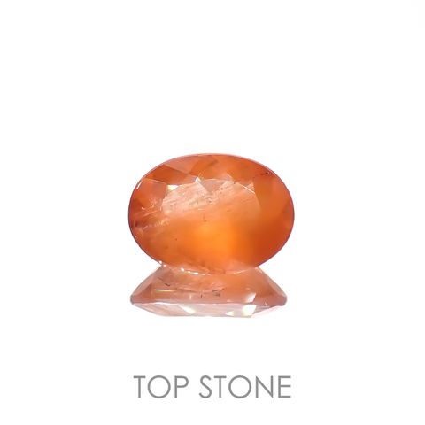 サンストーンスキャポライト(宝石名シーン・スキャポライト)タンザニア産 2.04ct 識別済[221219276]10.1x7.5mm前後