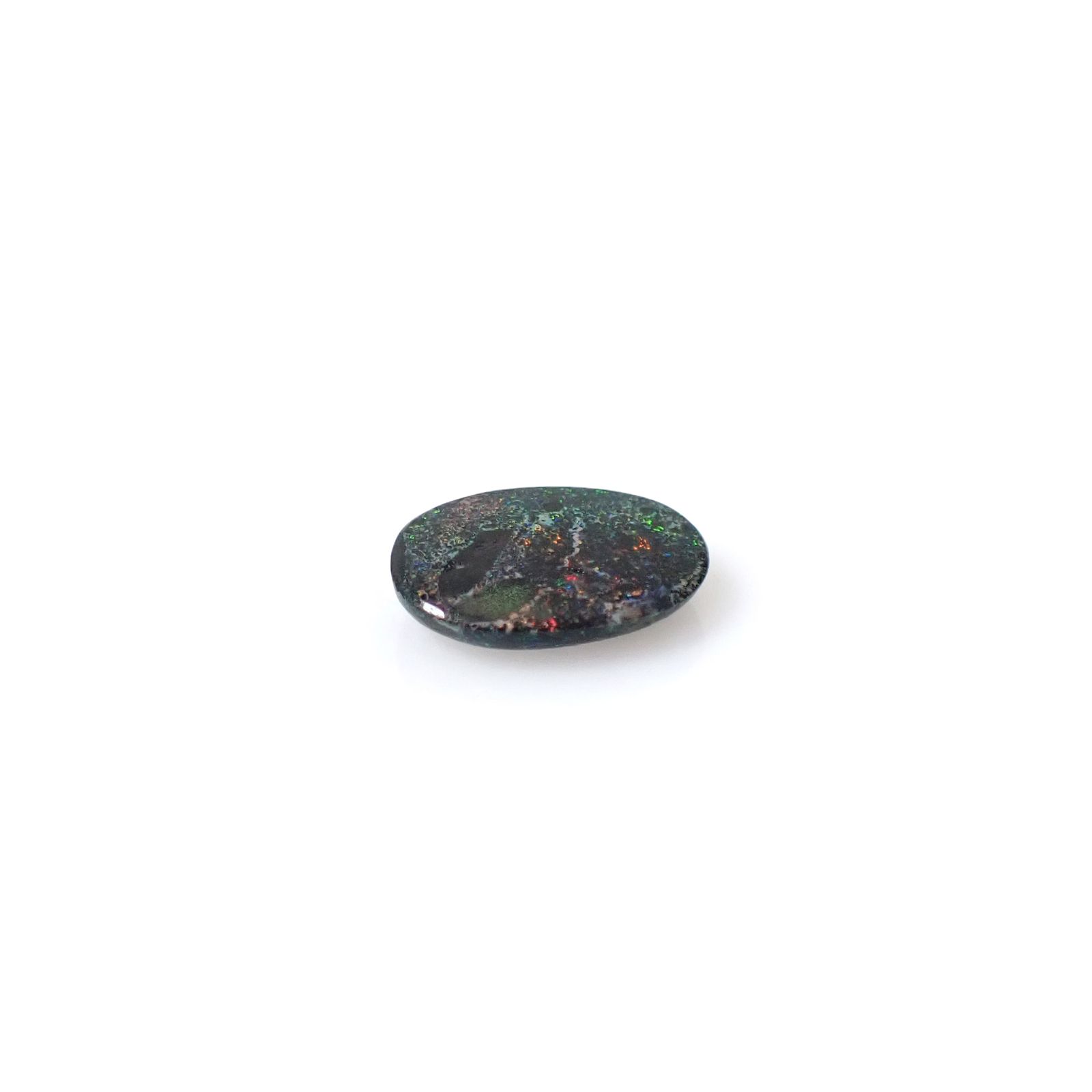ブラックマトリックスオパール(宝石名オパール/加熱処理)オーストラリア産 2.18ct 識別済[250330133]12.7x9.3mm前後