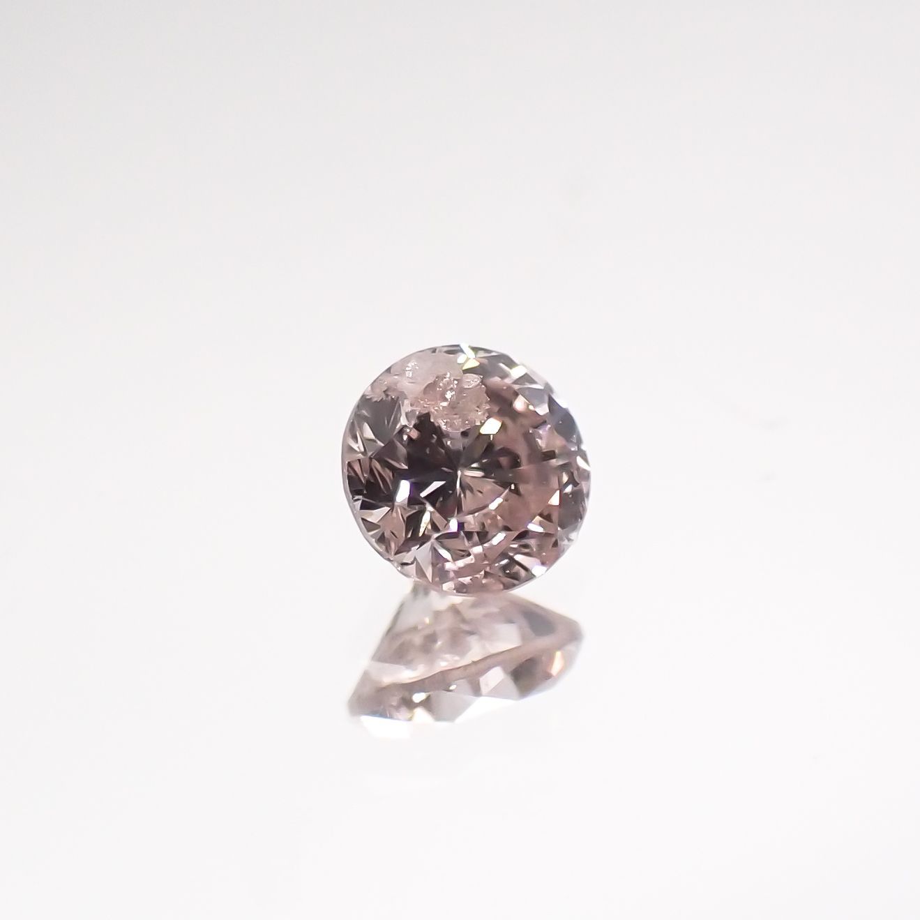 ピンクダイヤモンド(宝石名ダイヤモンド) I-1 / LIGHT ORANGY PINK 0.097ct ソ付(CGL)[210711779]2.8×2.8mm前後