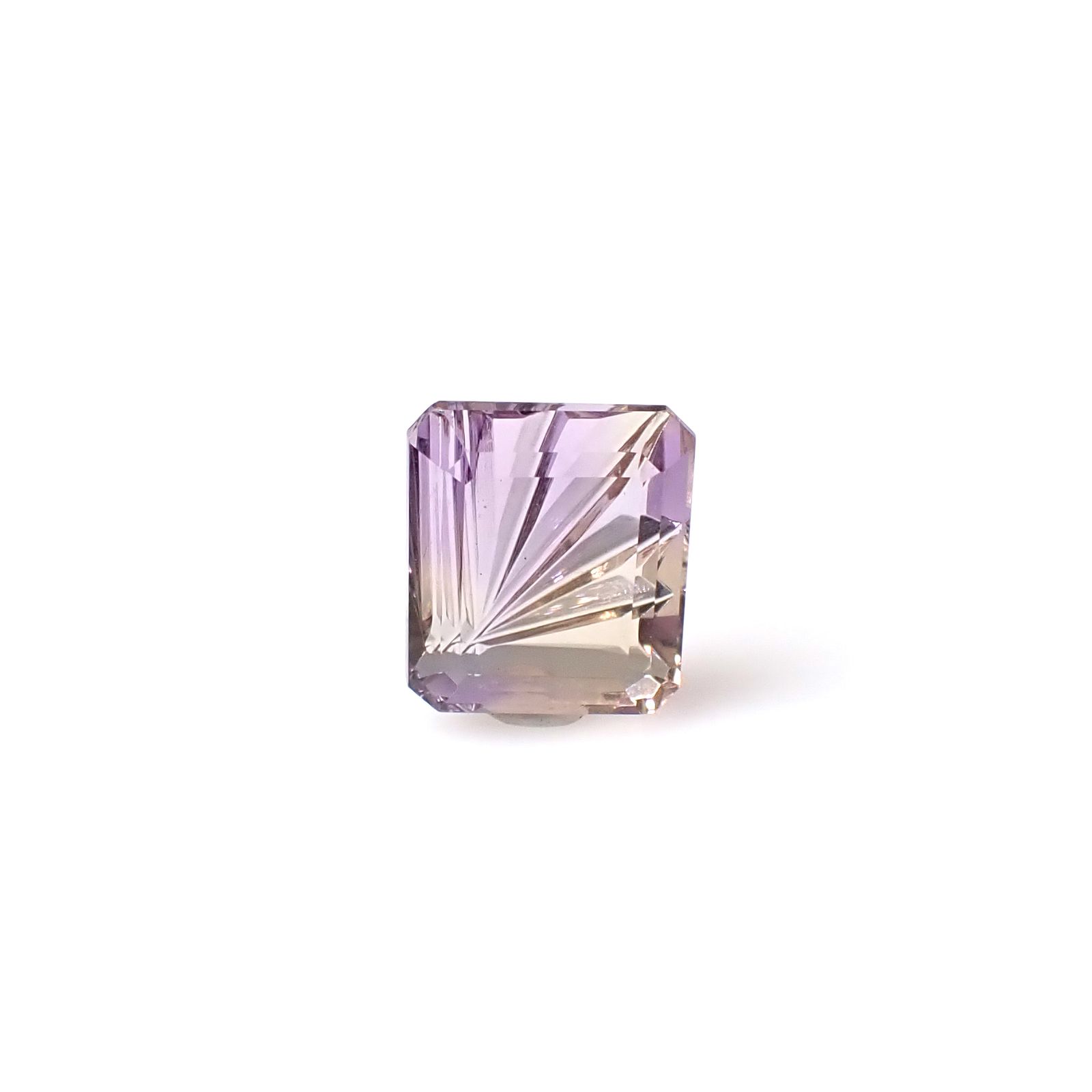◇甲州貴石切子Plus Three◇アメトリン カード付き ボリビア産 5.73ct [250630483]11.6x10.3mm前後