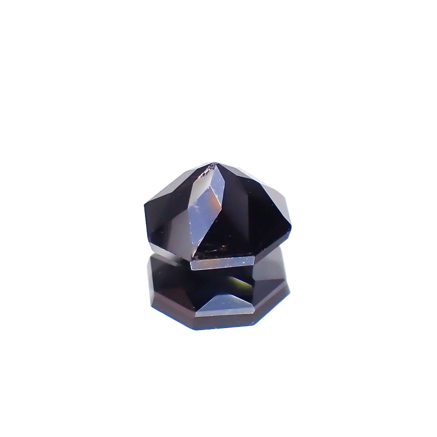 ◇オクタゴンカット◇ルチル単結晶 ブラジル産 1.52ct[230722742]6.5x6.4mm前後