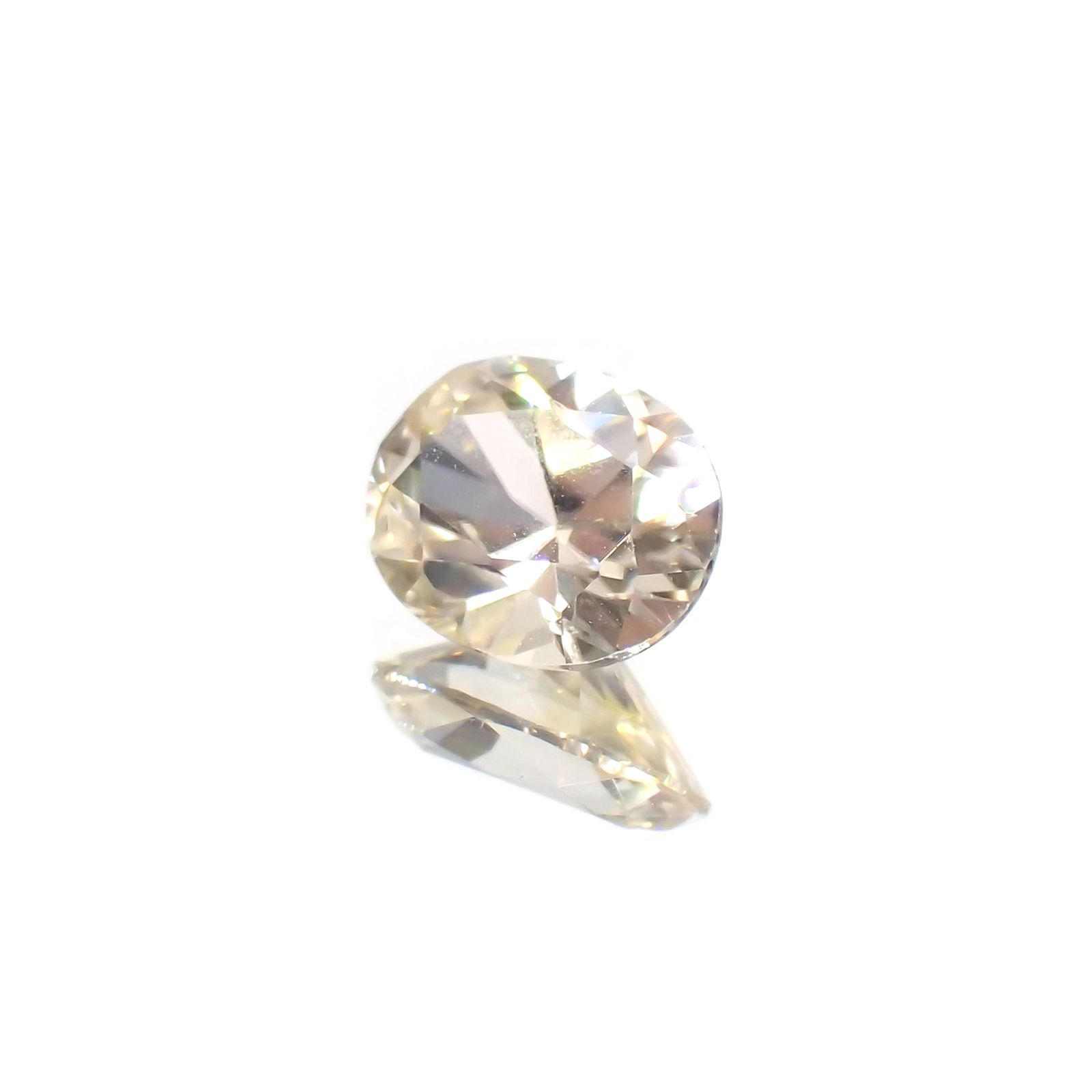 イエロージルコン(宝石名ジルコン)スリランカ/カンボジア産 1.21ct 識別済[231124189]7.2x5.6mm前後