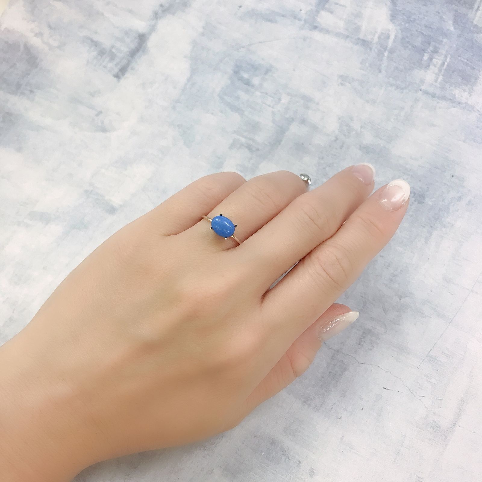 セルレアイト(宝石名セルレアイト) ボリビア産 1.01ct 識別済[220716885]8.2x6.4mm前後