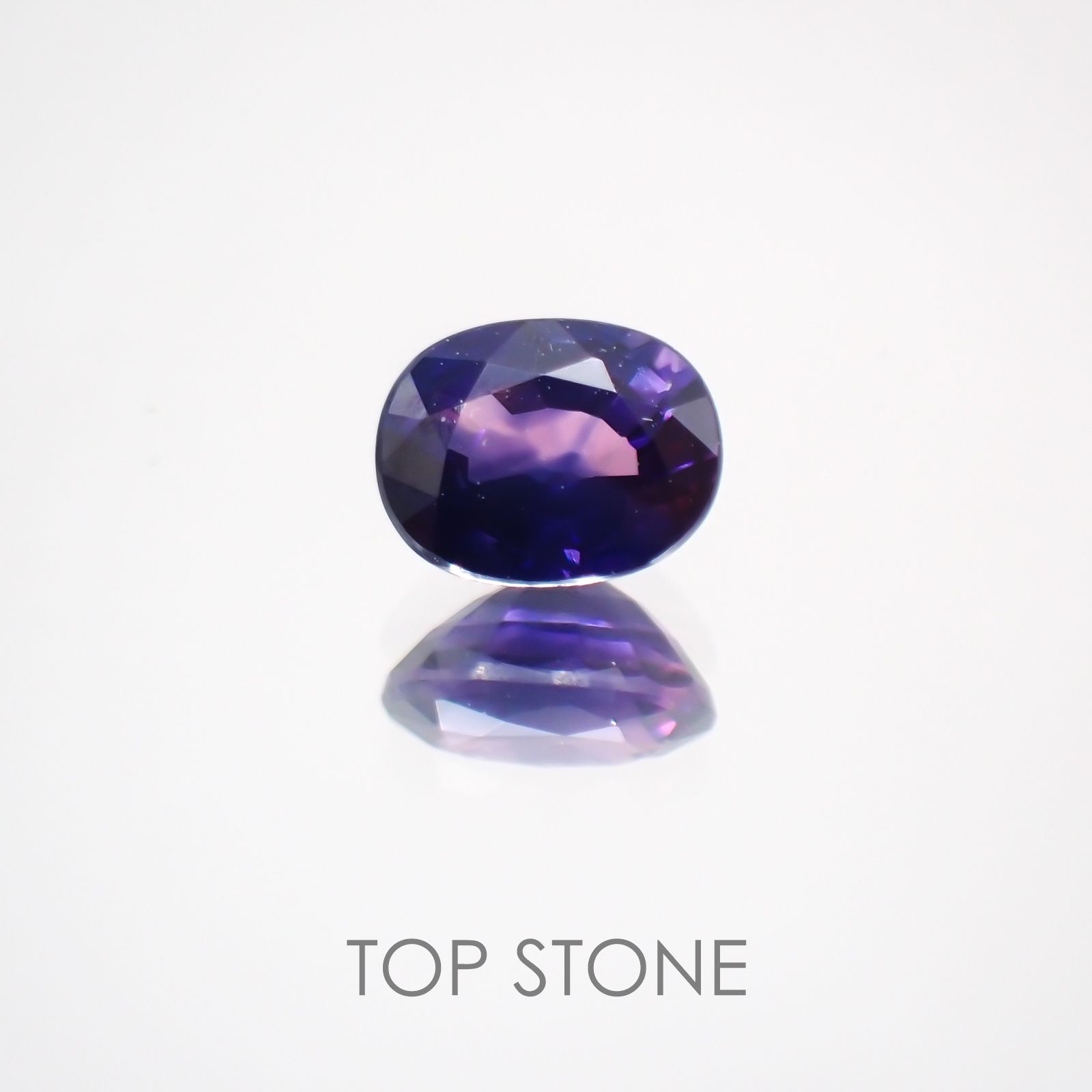 バイカラーサファイア(宝石名バイカラー・サファイア) タンザニア産 0.41ct 識別済[210410590]4.7×3.6mm前後