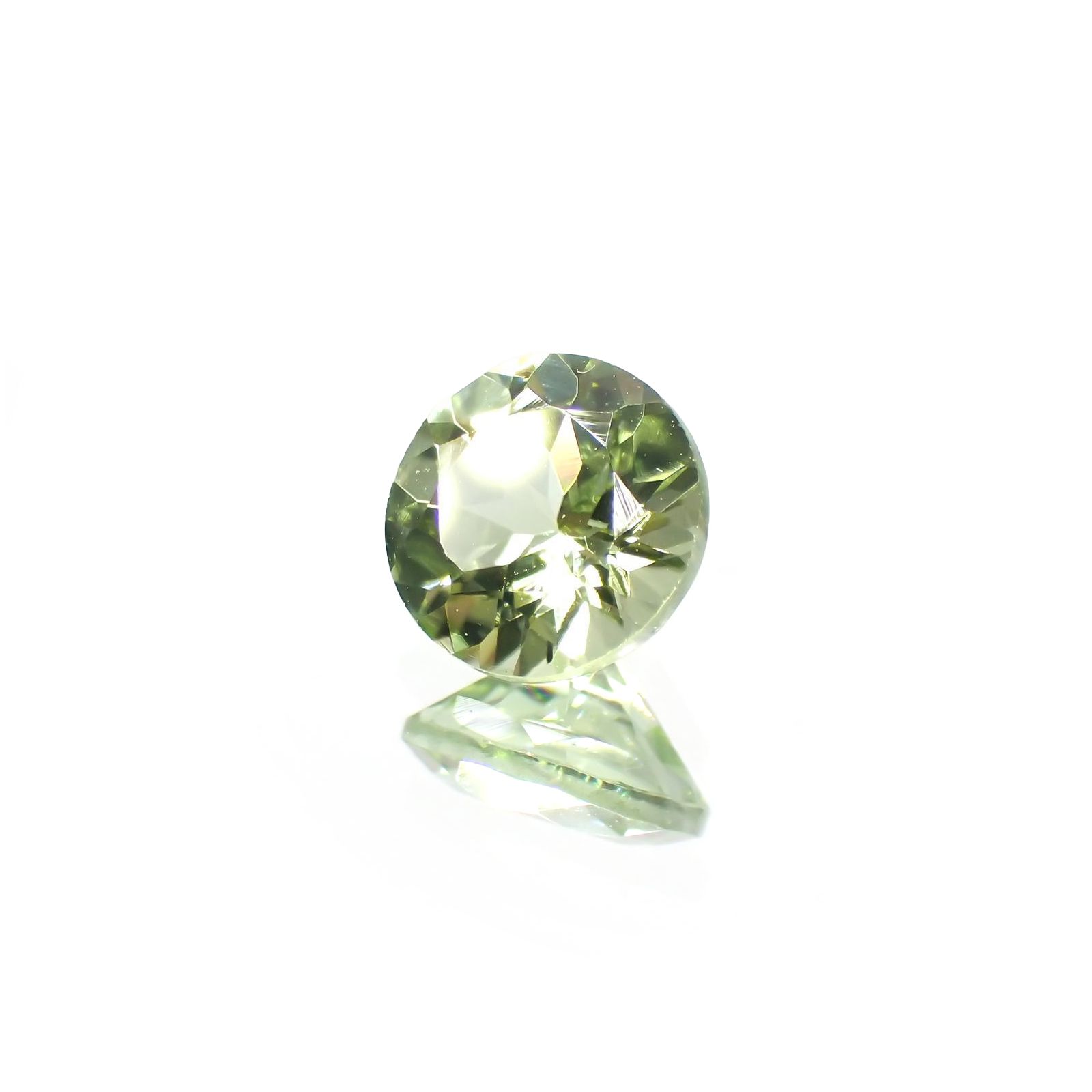 ペリドット(宝石名ペリドット) パキスタン産 識別済 1.04ct / 6.4x6.4mm前後 [210813073]