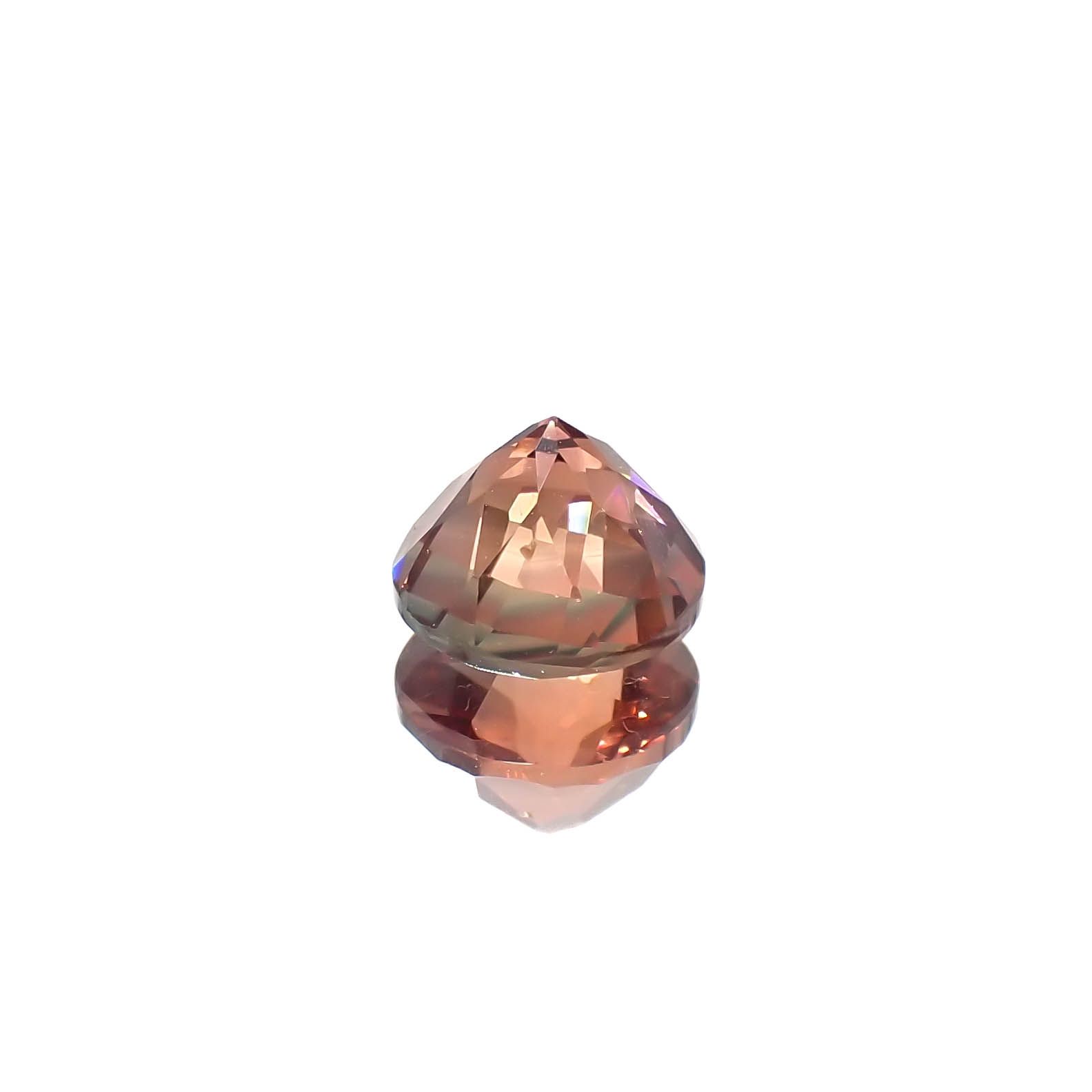 ◇チェッカーカット◇アンデシン(宝石名アンデシン/ラブラドライト)チベット産 1.36ct 識別済[240225966]7.1x7.1mm前後