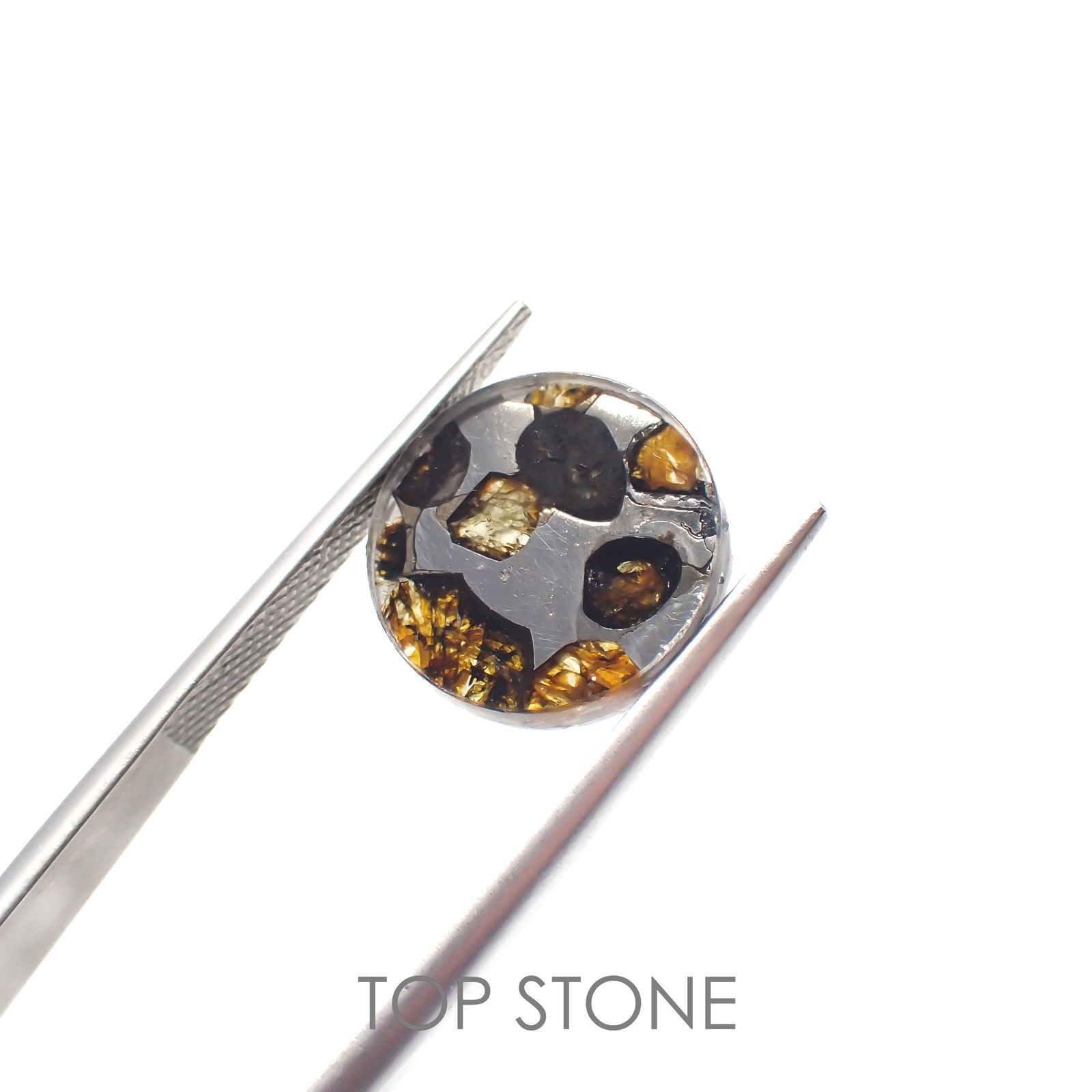 パラサイト隕石Sericho トリプレット 発見地：ケニア 4.27ct[220817529]12.1x12mm前後