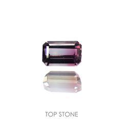 バイカラーサファイア(宝石名バイカラー・サファイア)タンザニア産 0.28ct 識別済[220113888]4.1x2.7mm前後