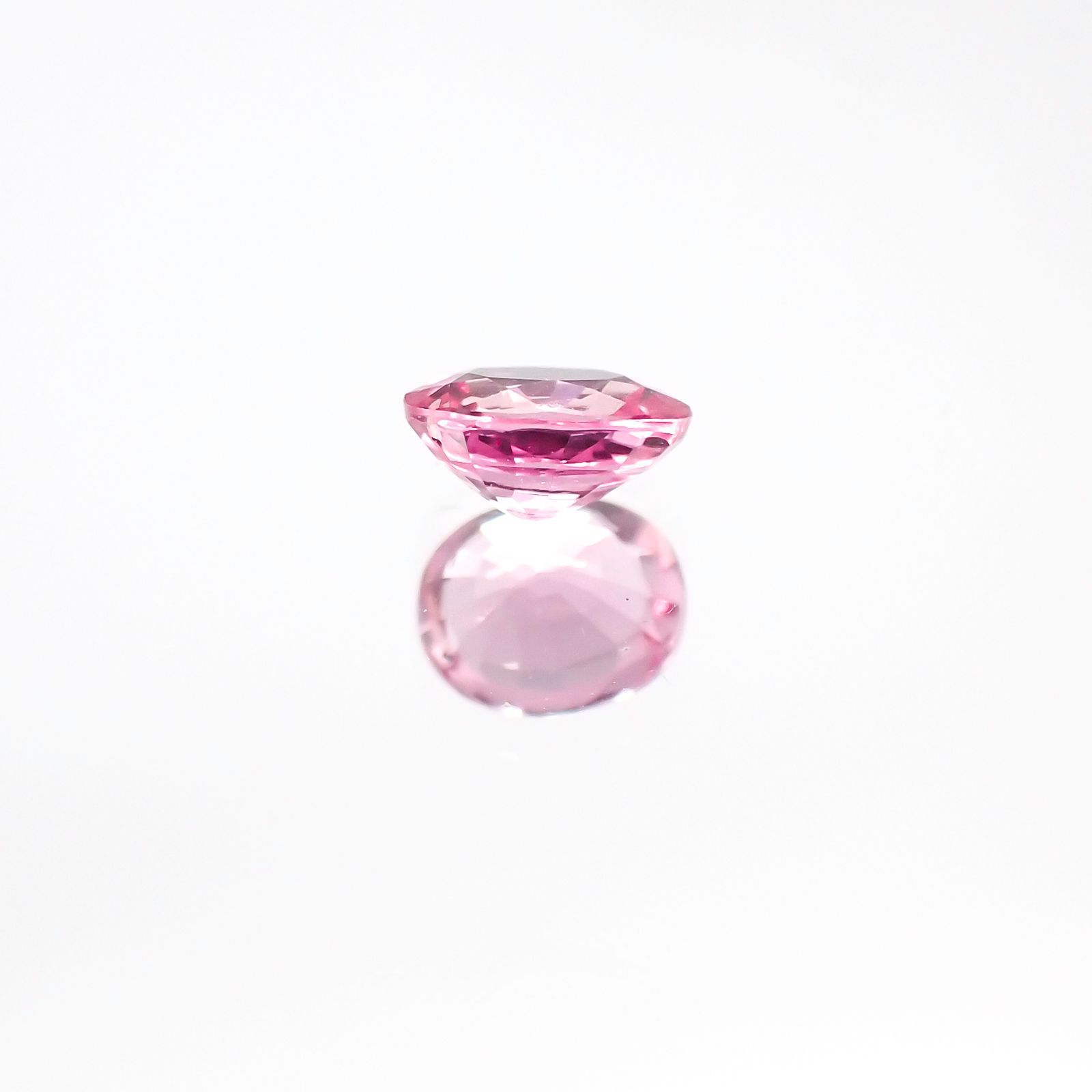 パパラチャサファイア スリランカ産 ルース 0.452ct ソーティング付き[20107254]5×4mm前後