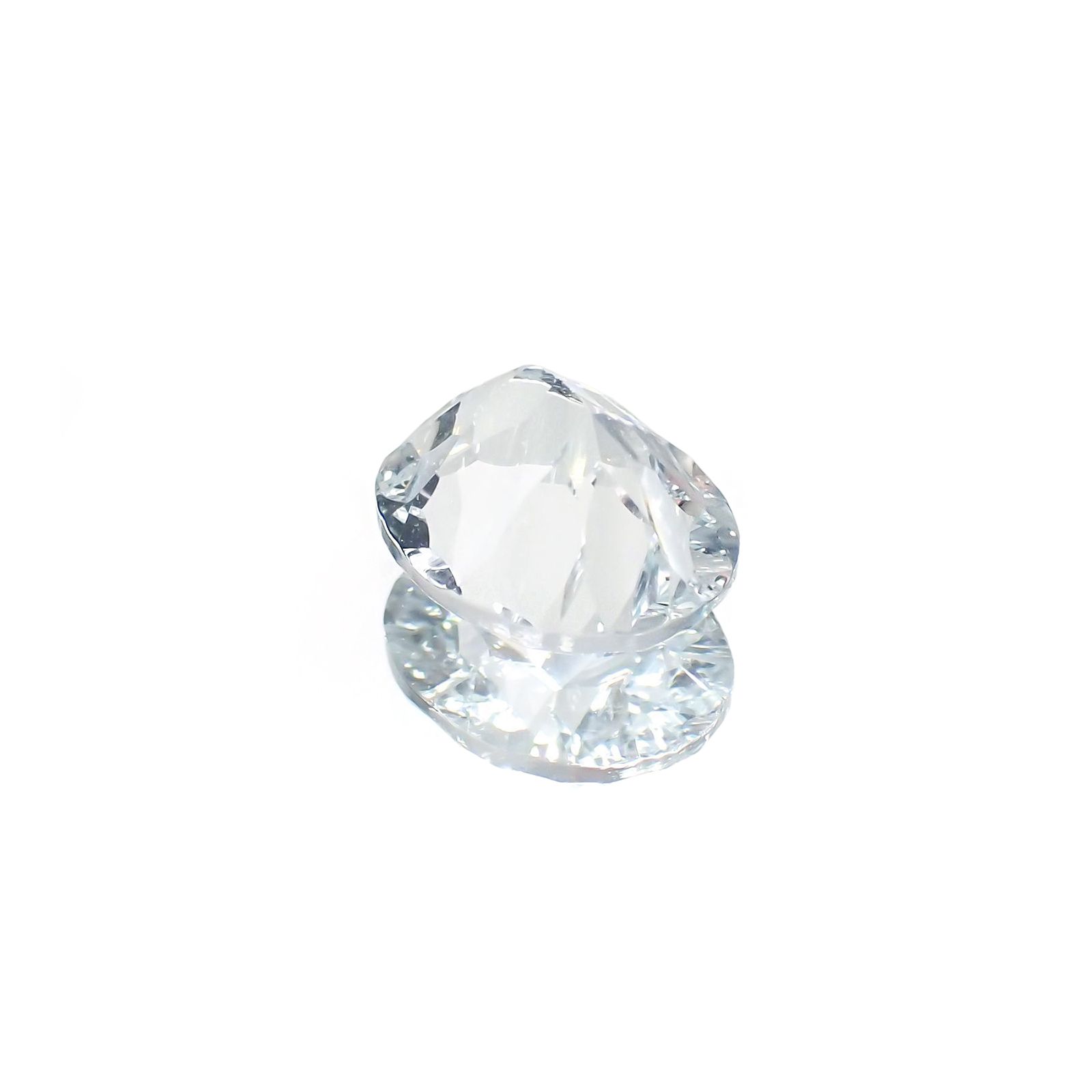 ◇コンケーブカット◇アクアマリン(宝石名アクアマリン) アフリカ産 識別済 2.43ct / 10.1x8.1mm前後 [211013554]