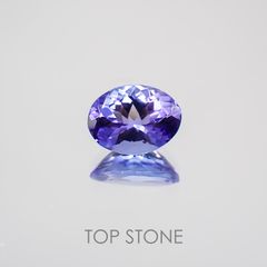 タンザナイト(宝石名タンザナイト) タンザニア産 0.89ct 識別済[210210064]7.2×5.4mm前後