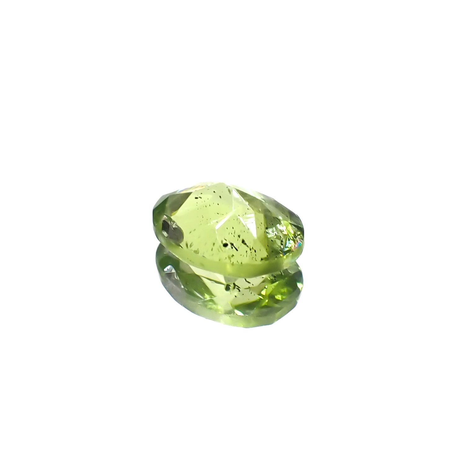 ブラックリリーパッドペリドット アメリカ・アリゾナ州産 1.23ct [231224611]8x6.1mm前後