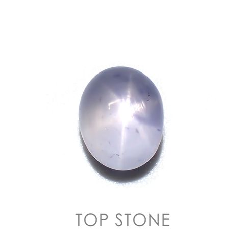 ブルースターサファイア(宝石名スター・サファイア) ビルマ産 2.890ct ソ付(彩珠)[210510228]8×6.5mm前後