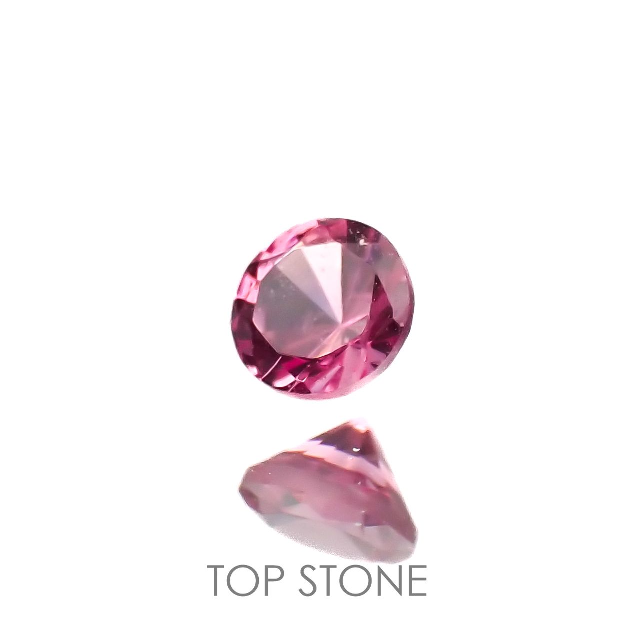 ホットピンクスピネル(宝石名ピンク・スピネル)タンザニア産 0.15ct 識別済[220616599]3.1x3.1mm前後