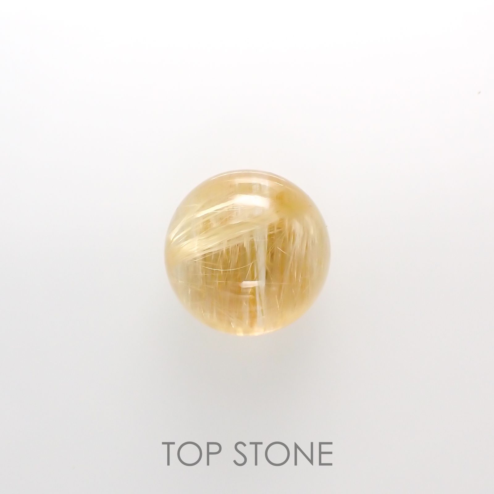 ルチルクォーツ(宝石名ルチルレイテッド・クォーツ) ブラジル産 2.40ct 識別済[210913300]7.9×7.9mm前後