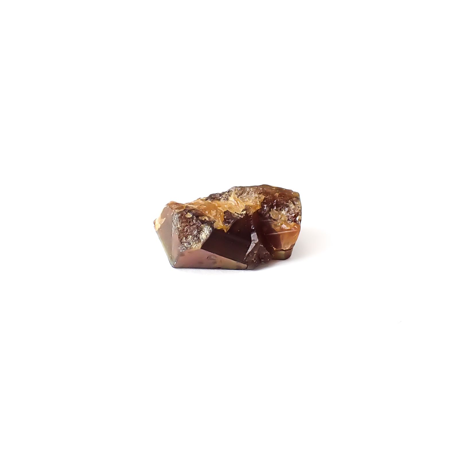 レインボーガーネット原石2個セット 日本・奈良県産 16.21ct(2pcs合計) / 11.5-13.9x7.1-10.2mm前後 [260432079]