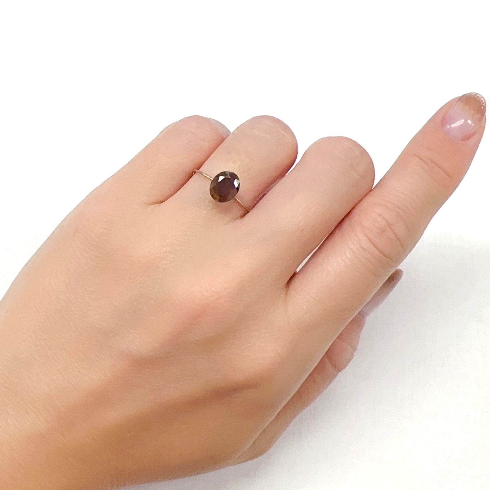 レインボーガーネット 日本・奈良県産 1.73ct[231023639]7.8x6.5mm前後