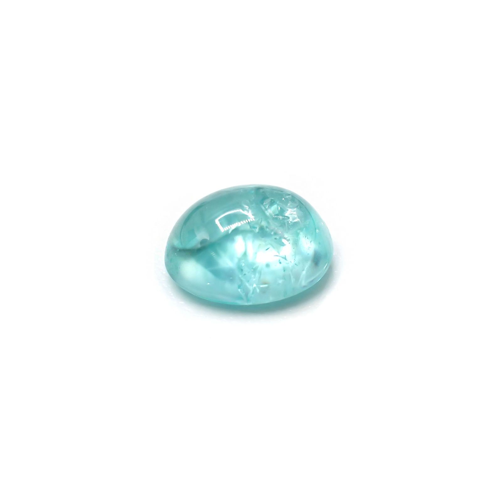 パライバトルマリン ブラジル・キントス鉱山産 1.14ct / 7×5.9mm前後 [260710359]