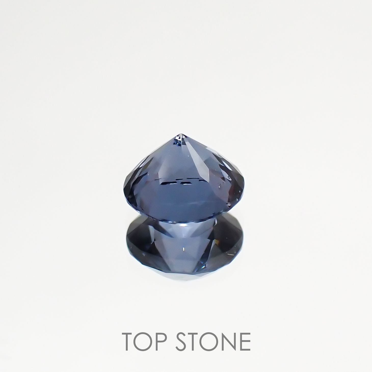 グレイッシュブルースピネル ビルマ産 ルース 0.76ct[210811121]5.5×5.5mm前後