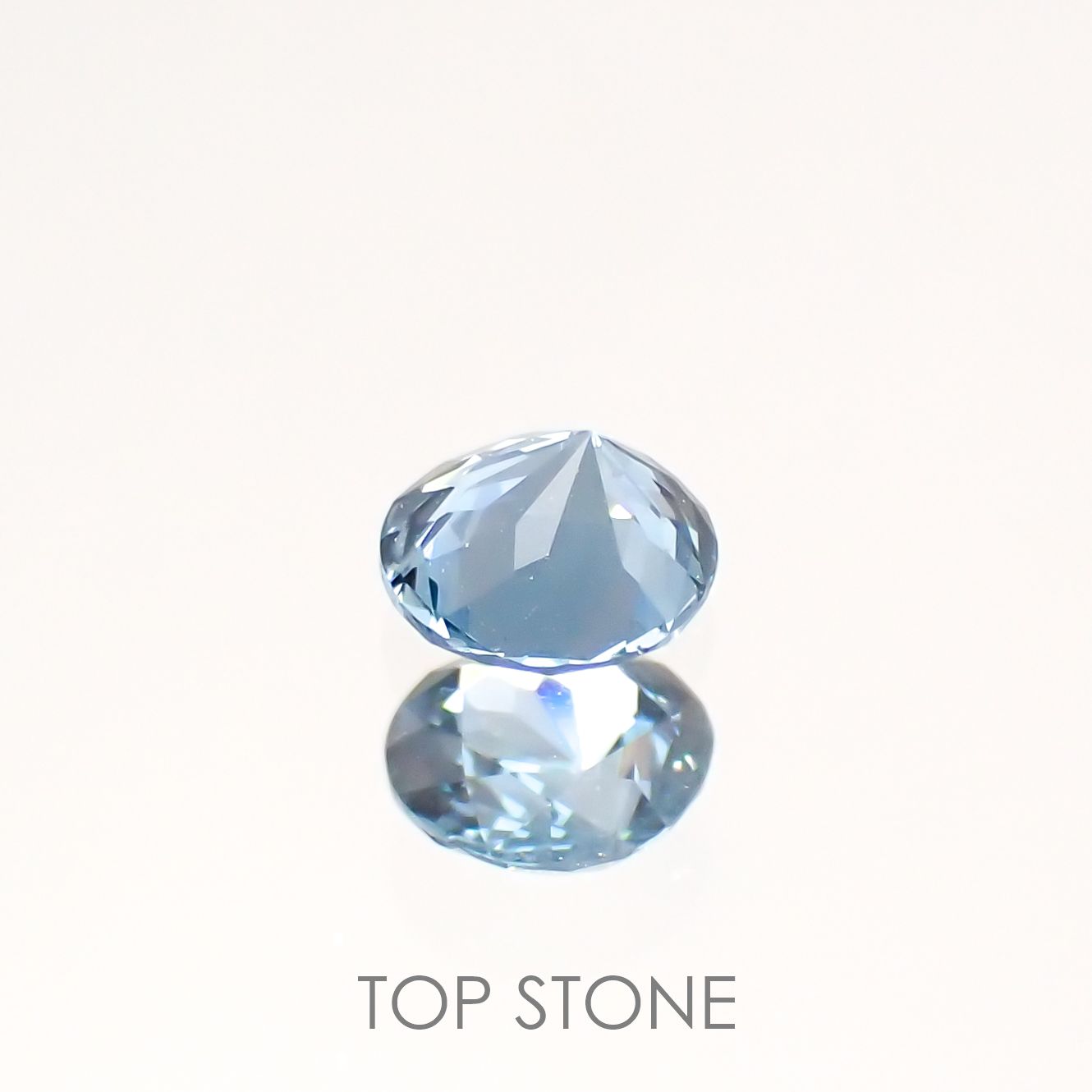 グレイッシュブルースピネル ビルマ産 ルース 0.25ct[210913136]3.9×3.9mm前後