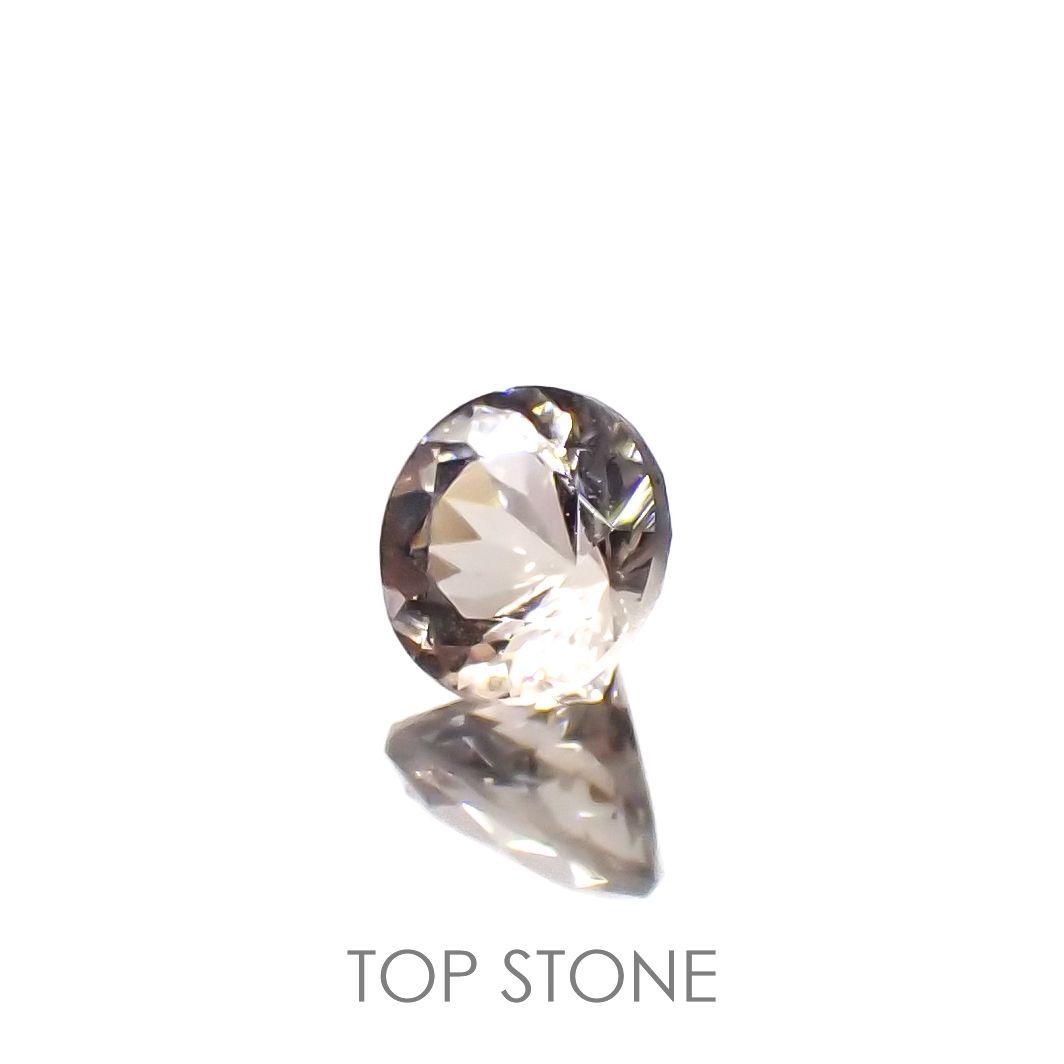 サニディン(宝石名サニディン)ドイツ産 0.20ct 識別済[221018939]3.9x3.9mm前後