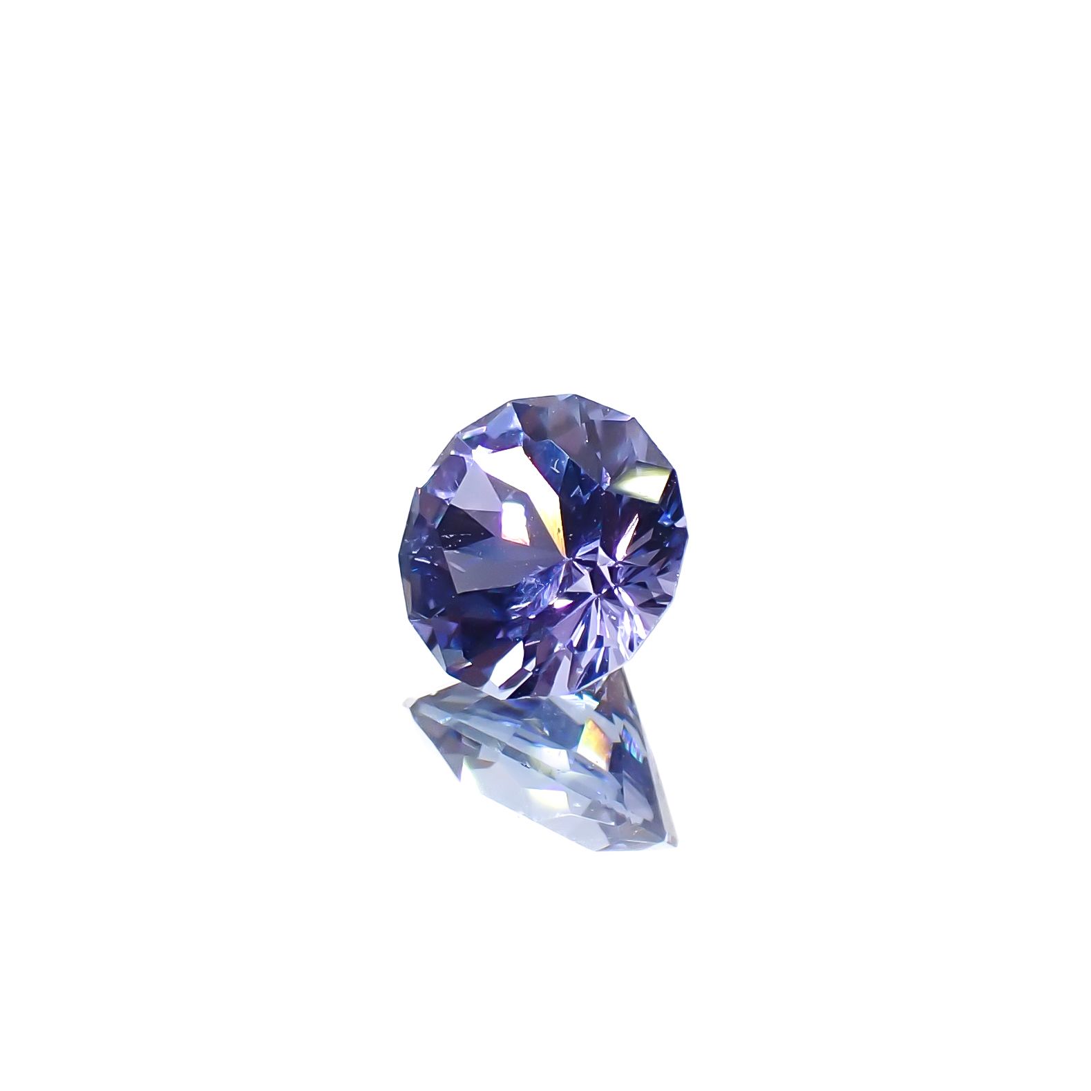 ◇カスタムカット◇バイカラータンザナイト 非加熱 タンザニア産 0.85ct [241029373]6x6mm前後