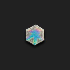 トラピッチェクォーツ 偏光板2枚付き コロンビア・ボヤカ産 32.22ct[230622275]26.3x25.2mm前後