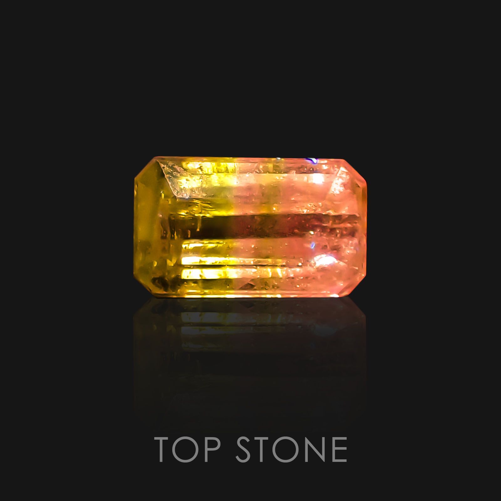 バイカラーツァボライト タンザニア産 ルース 1.28ct[20128488]7.6×4.5mm前後