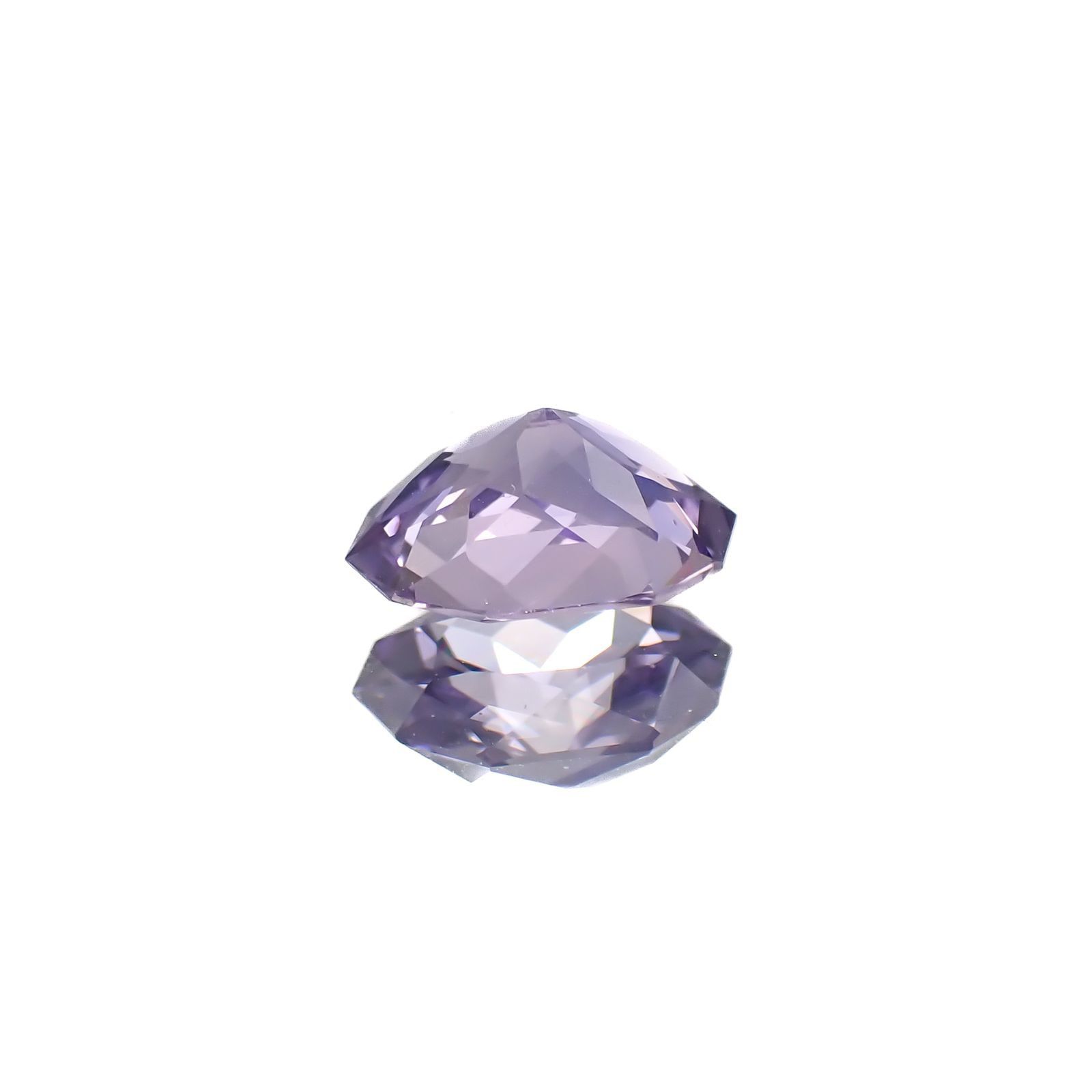 ◇カスタムカット◇ラベンダーサファイア(宝石名サファイア)スリランカ/マダガスカル産 1.24ct 識別済[250817460]7.8x5.5mm前後