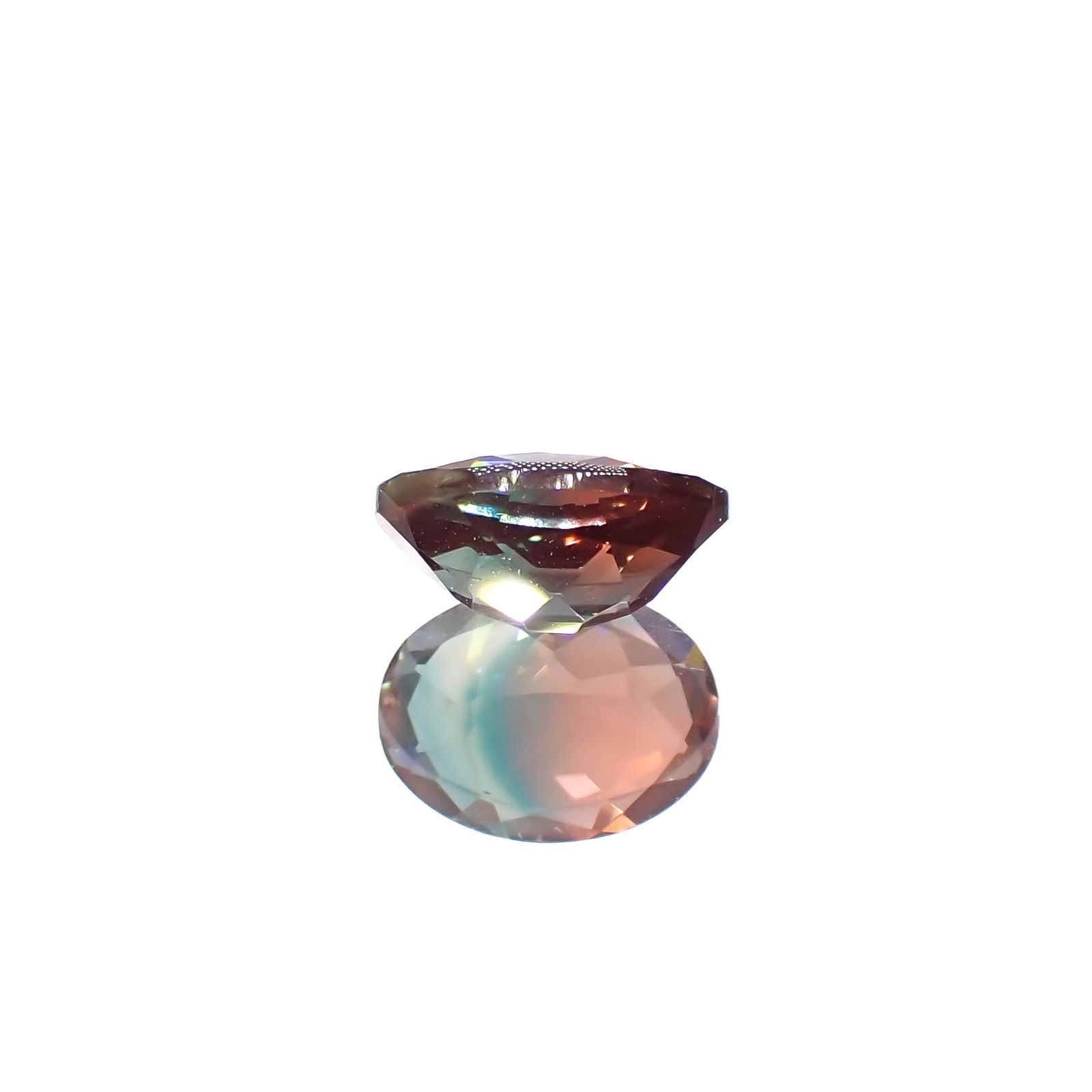バイカラーアンデシン モンゴル産 1.14ct[230421494]8x6.1mm前後