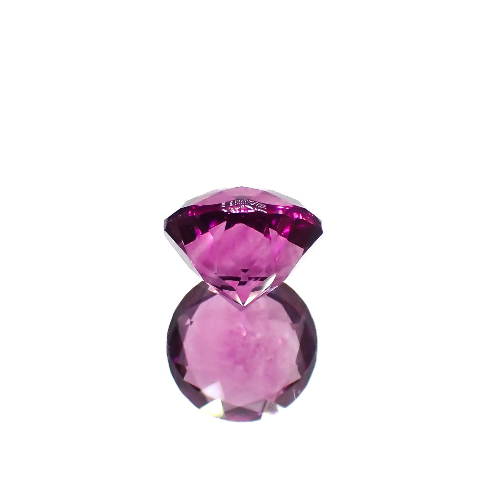ピンクパープルフローライト 中国産 1.66ct[221018446]7.2x7.1mm前後